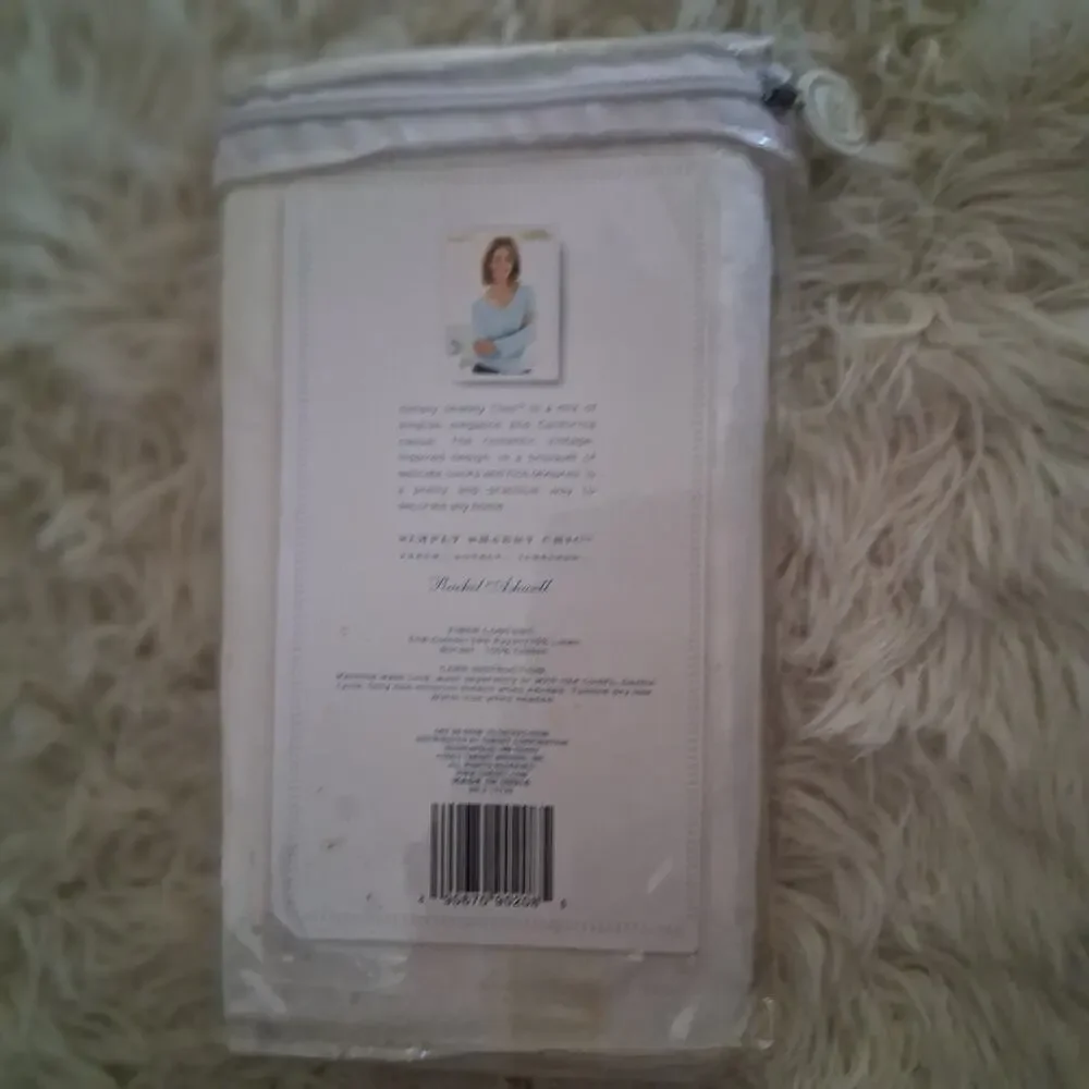 Simply Shabby Chic new dining chair cover cream fits most armless chairs to 42